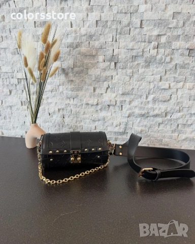 Черна луксозна чанта Louis Vuitton-IM98e, снимка 3 - Чанти - 54553510
