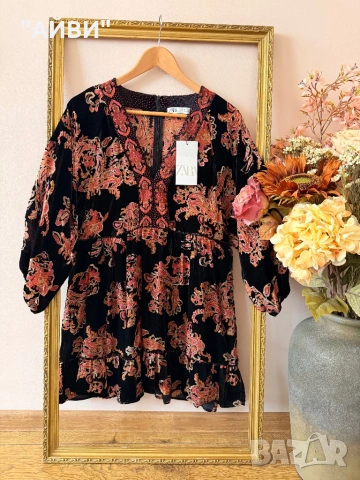 ZARA Прекрасна нова рокля, снимка 3 - Рокли - 51667348