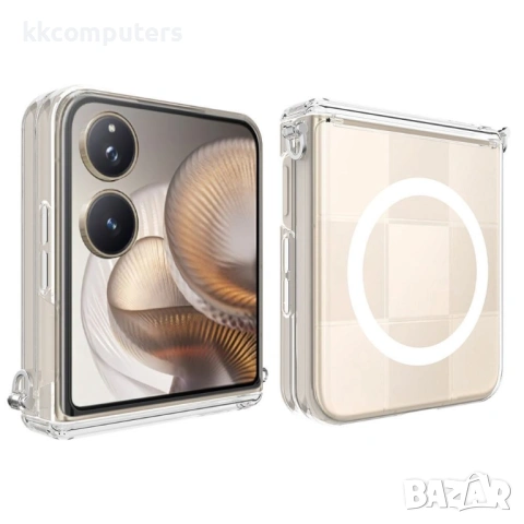 Xiaomi Mix Flip 2 калъф – магнитен, прозрачен PC, защита на пантата, протектор, снимка 3 - Калъфи, кейсове - 54594238