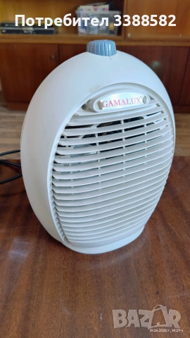 Компактна духалка / печка Gamalux 2000W за бързо отопление, снимка 2 - Отоплителни печки - 54981083