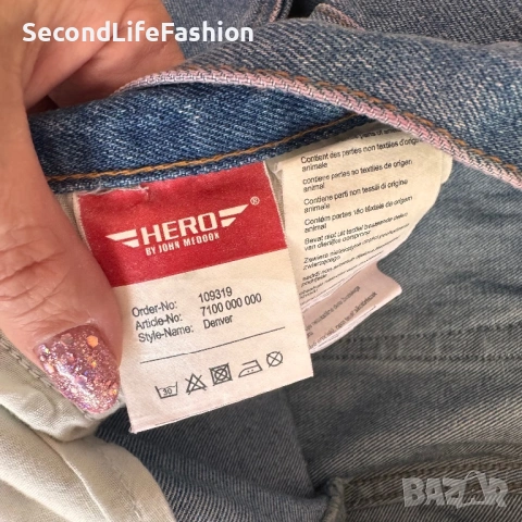 Мъжки дънки Wrangler Hero сини W40 L31 , снимка 4 - Дънки - 54327918