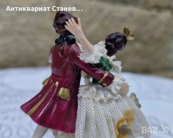 Порцеланова фигура Dresden , снимка 12 - Статуетки - 55236603