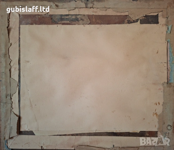 Картина, стария Бургас, 1952 г., худ. М. Чепанов (1926-2002), снимка 5 - Картини - 53968992