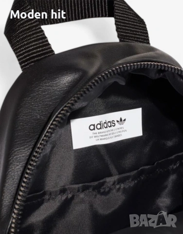 Оригинал! ADIDAS Originals Mini Pu Backpack Black дамска раница, снимка 2 - Раници - 54339916