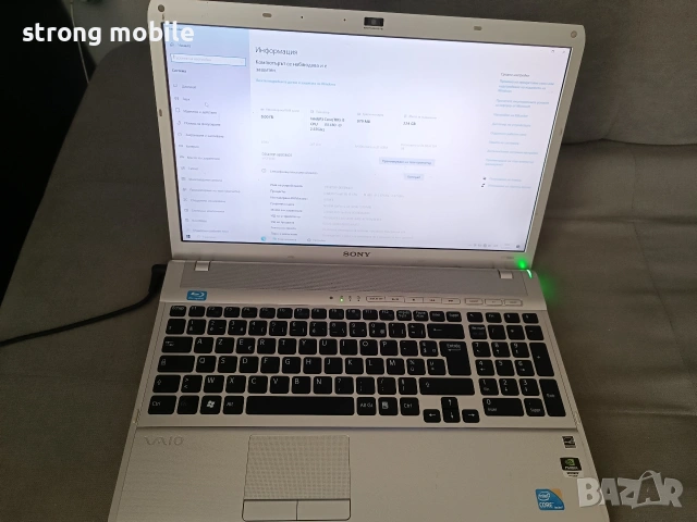 Sony Vaio pcg81213m,256gb ssd, Гаранция 