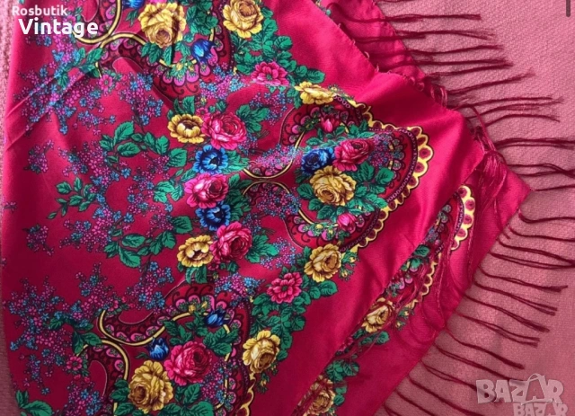 Оригинален руски шал нов с етикет , снимка 4 - Шалове - 53981357