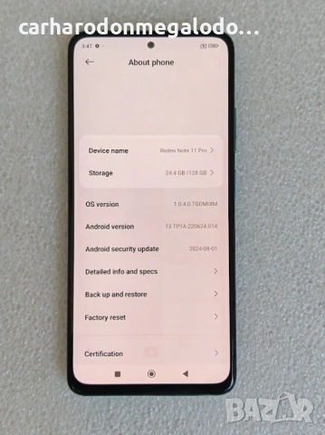 Xiaomi Redmi Note 11 Pro 128GB 8GB RAM Dual, снимка 3 - Xiaomi - 54577043