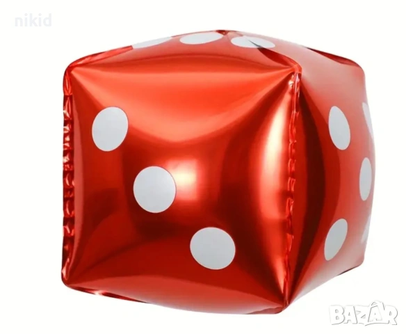 4D Зар зарче хазарт покер фолио фолиев балон хелий въздух парти рожден ден, снимка 4 - Други - 53991246