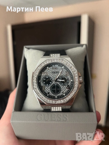 Guess часовник Swarovski камъни, снимка 2 - Мъжки - 54519447