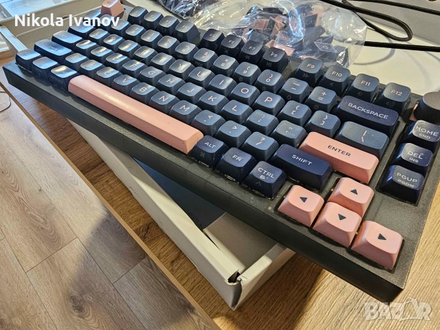 Механична - Оптична клавиатура Skyloong GK75 Lite Gasket (Gateron Optical Black) | Hot-Swap, Knob, снимка 6 - Клавиатури и мишки - 55075742