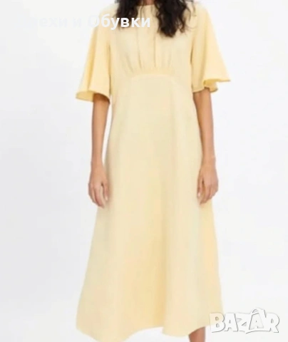 Жълта лятна рокля Zara , снимка 10 - Рокли - 54539109