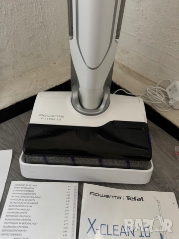 Безжична Прахосмукачка за Сухо и Мокро Почистване, Моп Rowenta X-Clean 10 GZ7540 180° Самопочистване, снимка 4 - Прахосмукачки - 55235553
