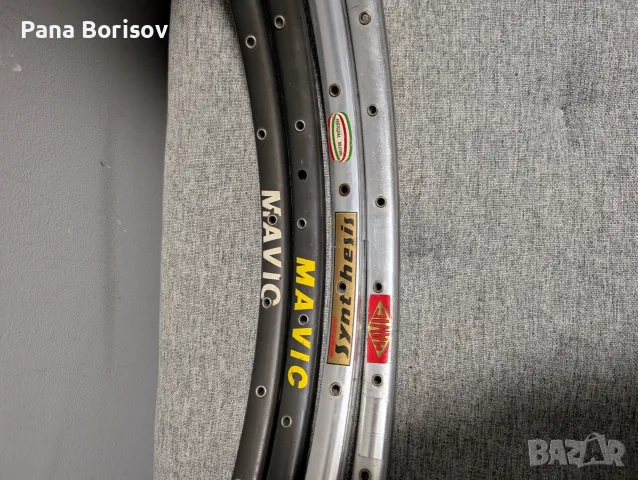 Ретро Шосейни Тубуларни Капли Mavic/Ambrosio, снимка 2 - Части за велосипеди - 55321071