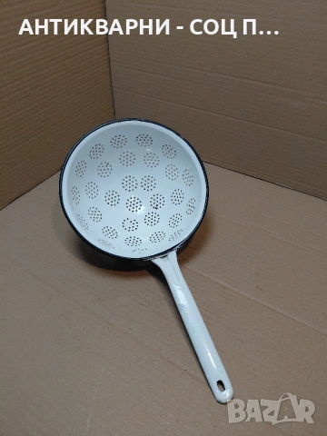 Соц Стар Емалиран Гевгир. НОМЕР 147., снимка 5 - Антикварни и старинни предмети - 54306683