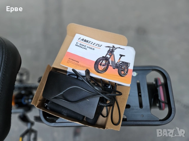 Продавам мощен електрически Fat Bike Lankeleisi RX800 Plus (1000W) – Като нов!, снимка 12 - Велосипеди - 55072678