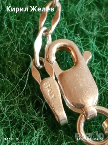 Сребърно синджирче,ITALI нежно финно подходящ аксесоар за ежедневието , снимка 5 - Колиета, медальони, синджири - 53993115