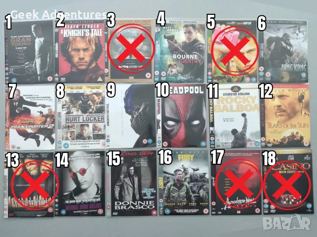 Екшън, Драма, Трилър, Ужаси Филми DVD's - Оригинални Филмови Дискове на Английски Език, снимка 2 - Екшън - 47015417