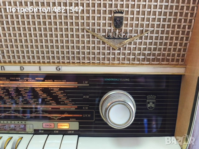 Ретро радио Grundig, снимка 2 - Радиокасетофони, транзистори - 54866967