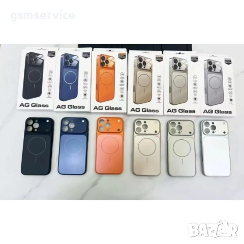 iPhone 17 Pro Max Magsafe кейс твърд гръб и TPU рамка подарък стъклн протектор, снимка 2 - Калъфи, кейсове - 54588818