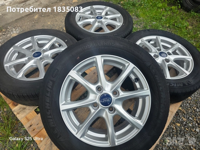 Лети джанти 15ки 4х108 Ford + летни гуми 195/60/15