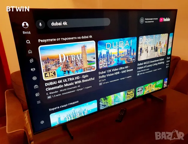 Телевизор - Samsung 50 ИНЧА - QLED - SMART TV - UHD - HDR !, снимка 5 - Телевизори - 55311335