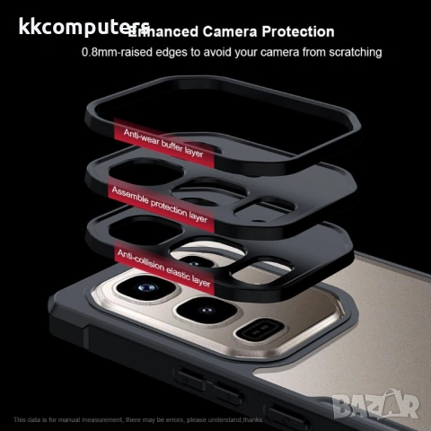Прозрачен XUNDD Калъф за Infinix Note 50 Pro 4G / Note 50 4G TPU + Acrylic с Протектор, снимка 6 - Калъфи, кейсове - 54640887