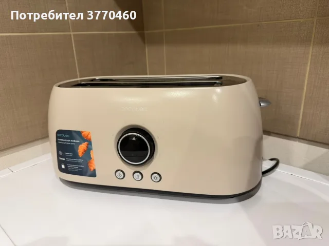 Двоен тостер cecotec с дигитален дисплей 50 евро , снимка 6 - Тостери - 55591604