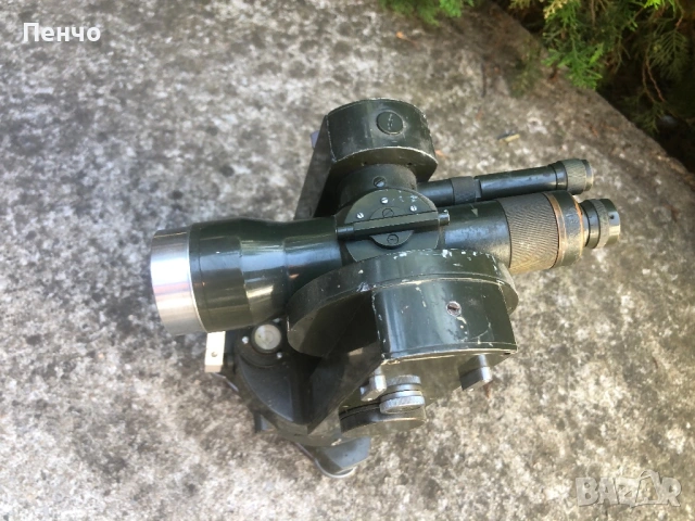 стар военен теодолит /нивелир, бусола/ "CARL ZEISS JENA" Theo 020 - Germany, снимка 6 - Антикварни и старинни предмети - 54937322