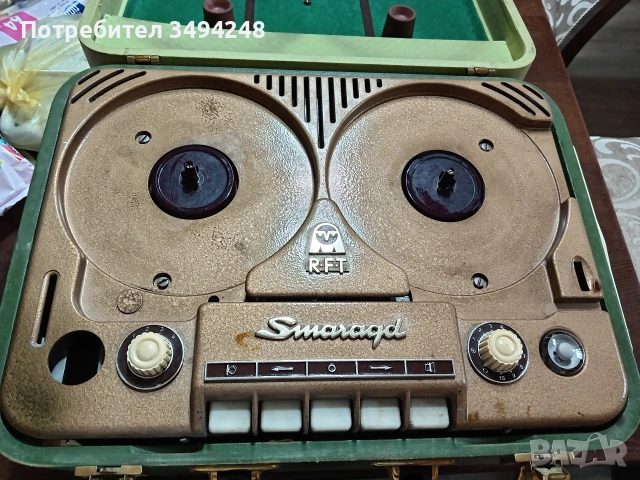 Стар лампов магнетофон Smaragd BG 20