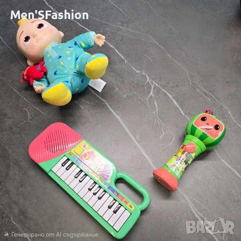 Cocomelon - сет микрофон,пиано,музикална плюшена играчка,фигури
