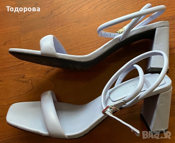 Светлосини сандали Bershka, снимка 7 - Сандали - 54583264