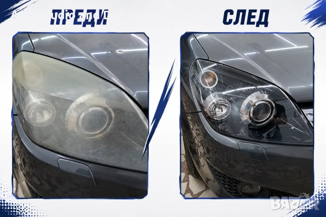 Професионално полиране и възстановяване на фарове/UV керамично покритие, снимка 2 - Пастиране - 55254035