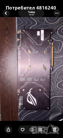 Gtx 1080 ti rog stix за части има проблем с захранващите вериги , снимка 2 - Видеокарти - 54402055