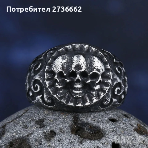 Винтидж пръстен " Черепи " , снимка 2 - Пръстени - 54766533