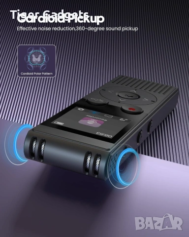 BBEIYY V10 диктофон 128GB мини записващо устройство 3072kbps, снимка 6 - Други - 53998969