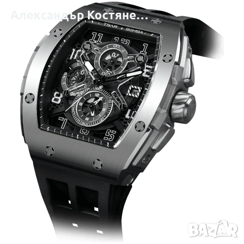 Нов часовник TSAR BOMBA Black Unique Edition TB8211BQ - гаранция