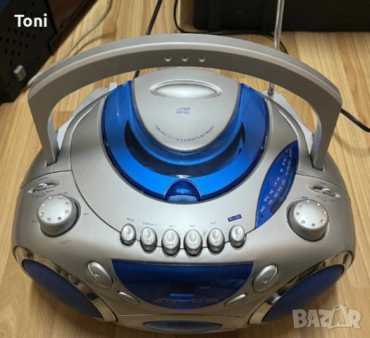 винтидж ретро boombox бумбокс радиокасетофон с CD плейър ADYSON 6750Z , снимка 1 - Радиокасетофони, транзистори - 54642205
