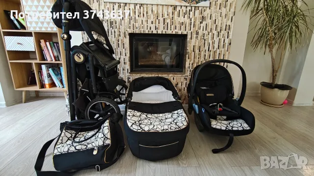 Детска количка Peg Perego Veloce Graphic Gold 3 в 1