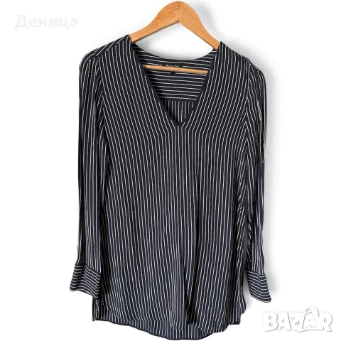 Раирана тъмносиня риза Massimo Dutti размер S / EUR 36
