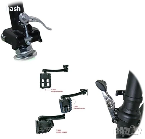 Nilox X0, Сгъваем велосипед, 20'' колела, матово черно, снимка 4 - Велосипеди - 54141951