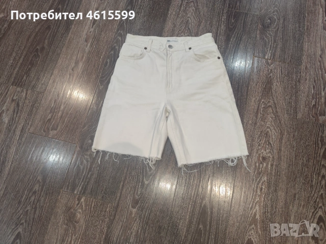 къси дънки на Zara, снимка 4 - Къси панталони и бермуди - 54555126
