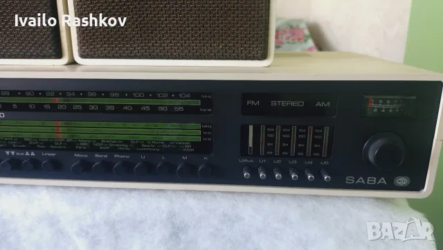 усилвател с тонколони saba