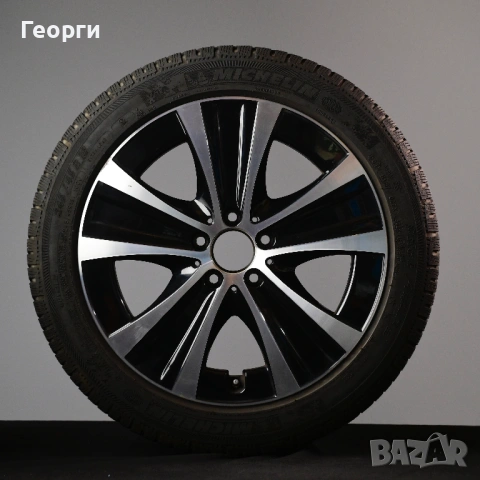 Комплект 4броя Michelin Pilot Alpin 245/45R18 100V DOT2922| Джанти 8Jx18H2-N ET43 A2134013700| Гуми , снимка 3 - Гуми и джанти - 54862747
