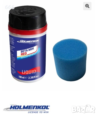 Течен восък за ски Holmenkol Betamix Red 100 мл с апликатор