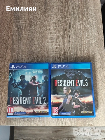 Продавам Resident evil 2 и 3 Remake за PS4!!