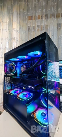 Продавам НОВО Супер Гейм PC Ryzen 7 9800X3D/64Gb/2Tb SSD/RX 9070XT 16Gb/WIFI & BT/Гаранция, снимка 5 - Геймърски - 54442501