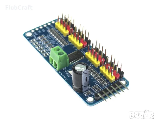 16-канален 12-битов PWM/серво драйвер I2C интерфейс PCA9685 за Arduino Raspberry Pi, снимка 2 - Друга електроника - 55450316