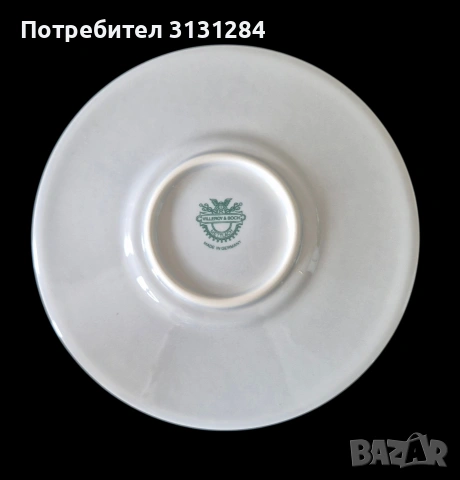 Колекционерски порцеланов сервиз за еспресо Villeroy & Boch "Blue Cloud" (1970s), снимка 6 - Сервизи - 54901885