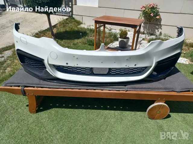 Продавам предна броня М пакет с оригинален карбон М Performance за BMW БМВ G 30/31 2017-2020г, снимка 11 - Части - 55421937