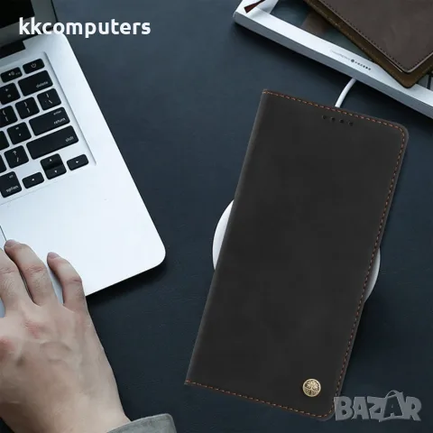 За ZTE nubia Air Pro 5G HX RFID Кожен Калъф Тефтер със Стойка, Портфейл и Скрийн Протектор – 4 цвята, снимка 7 - Калъфи, кейсове - 55376626